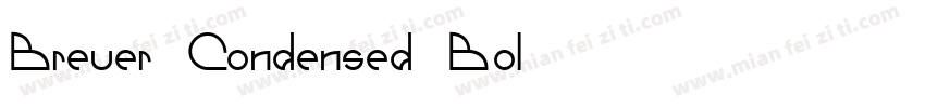 Breuer Condensed Bol字体转换
